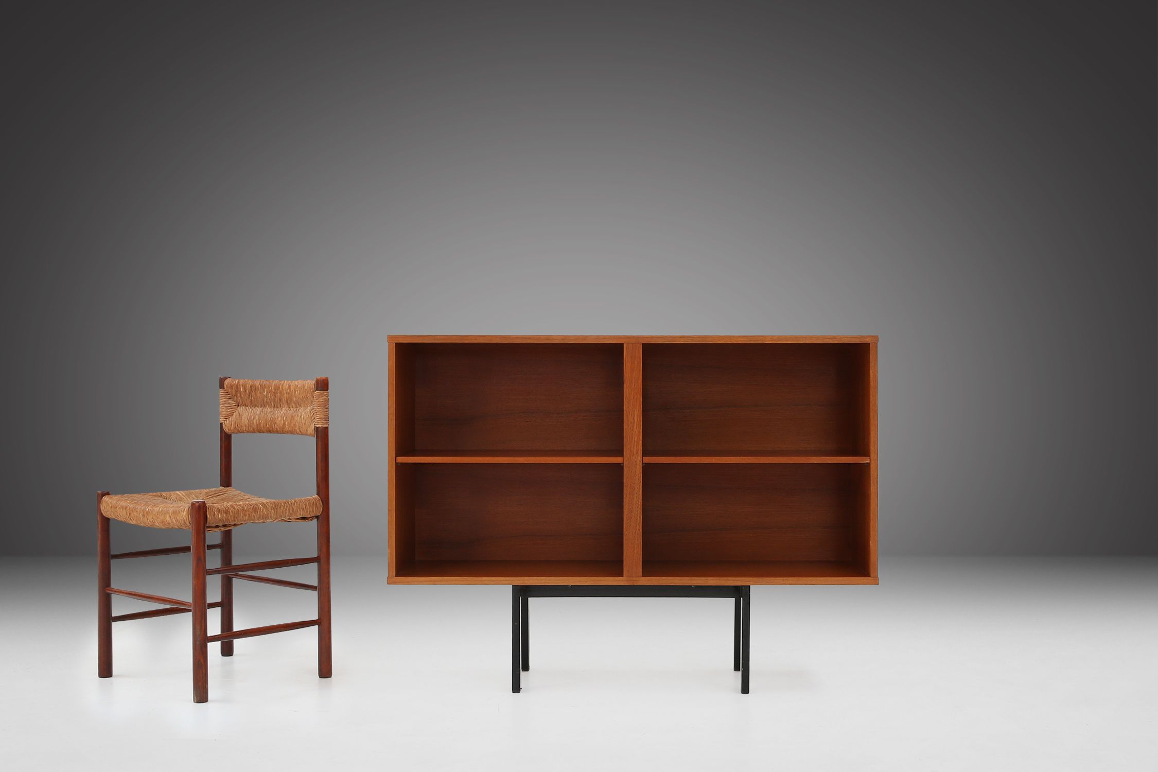 Mid‑Century Belgian Teak Cabinet or Bookcase, 1960sthumbnail